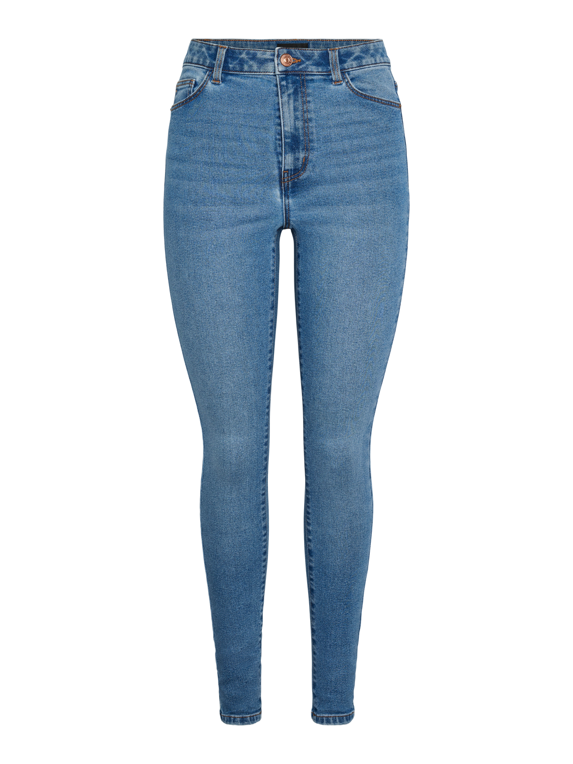 PCDANA Highwaist Jeans - Medium Blue Denim